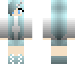 baby blue bow girl