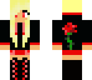rose hoodie girl