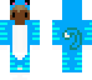 blue cat chibi