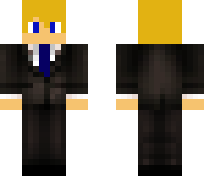 yellow hair suitman