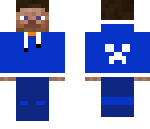 steve with a blue sweatshirt