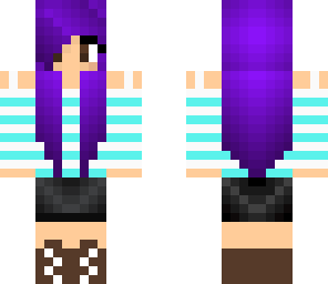 casual purple girl