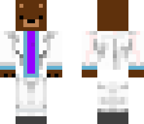 bear in a white suit