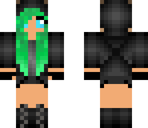 green hair goth