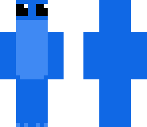 super cute blue frog