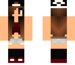 burgundy girl