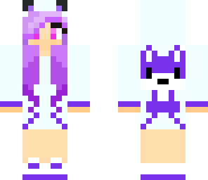 purple wolf girl
