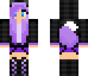 purple wolf girl