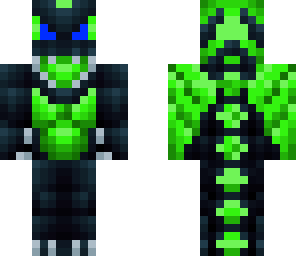 grenn dragon blue eyes