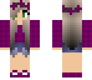 girly plaid raspberry skin