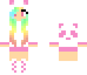 cutie rainbow panda