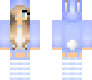 pastel purple bunny girl