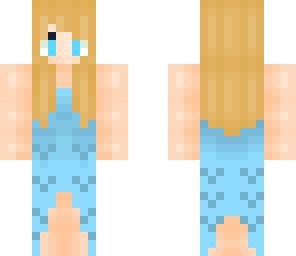 blue dress