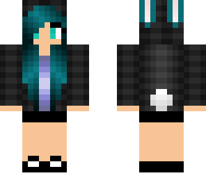 blue-eyed goth bunny