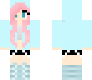 pink 'n' teal girl