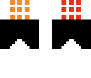 rubik's cube head with black and white body