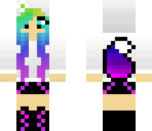 rainbow hair marmarmia wolf