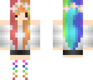 rainbow flower girl