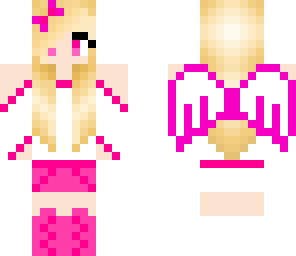 cute pink angle girl