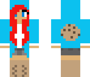 red head cookie monster girl