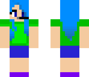 blue hair girl