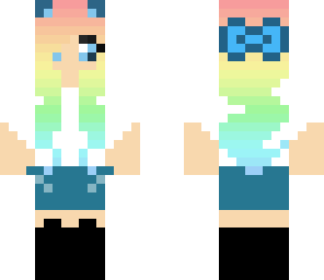 cute girl with fanioshenanta cloths