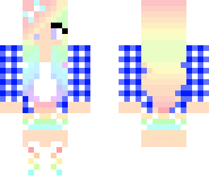 girl with rainbow hair