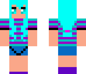 fille bleue