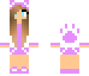 pink paw print girl
