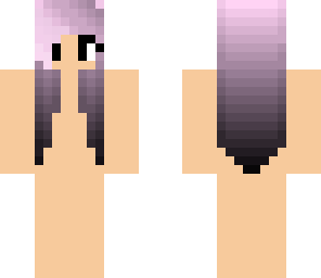 pink ombre hair template