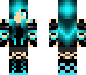 techy blue girl