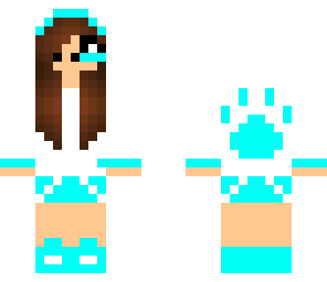 electric blue paw girl with microphone