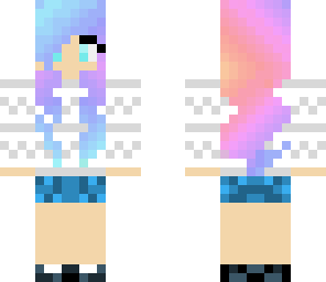 pastel girl in a sweater