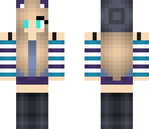 kitten girl with beanie