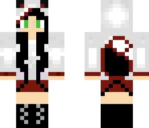 dark red wolf girl