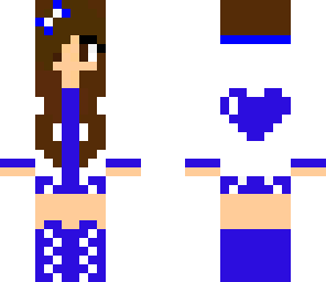 girl with blue headphones