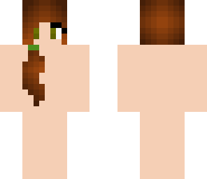 brown hair ponytail skin base