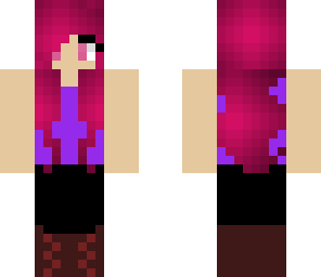 cute pink haired girl