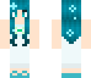 blue haired girl