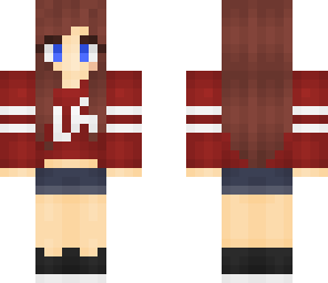 girl dark red