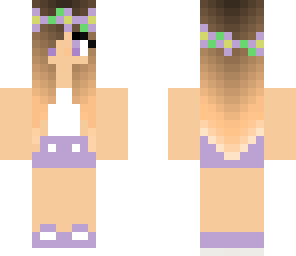purple summer girl