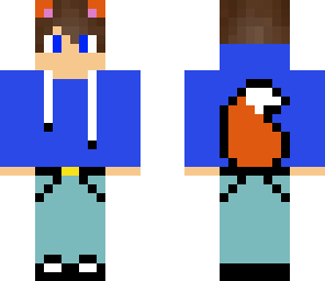 cute fox teen with headphones