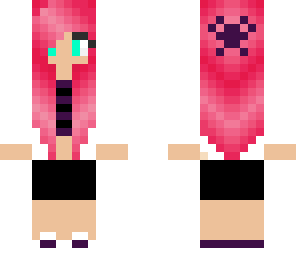 pink hair girl