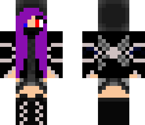 edited purple assassin girl