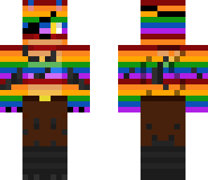 cute rainbow foxy