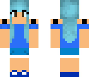 blue hair girl