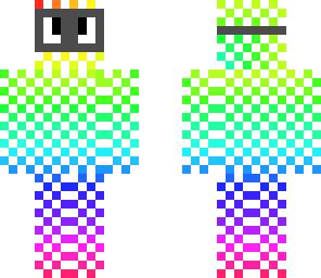 checkered rainbow man