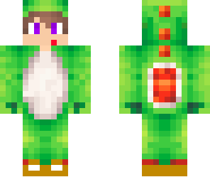 blake in yoshi outfit