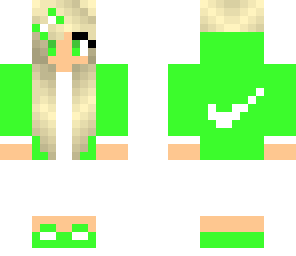 green girl with longer pants