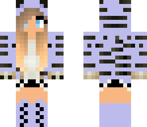 light purple tiger girl